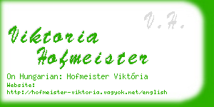 viktoria hofmeister business card