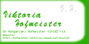 viktoria hofmeister business card